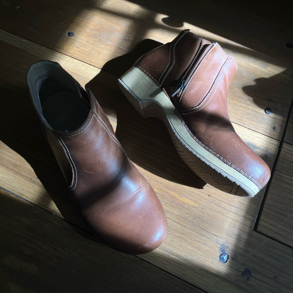 Dansko Leather Ankle Boots